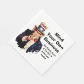 Mind Your Own Business Harris Walz 2024 スタンダードランチョンナプキン (角)