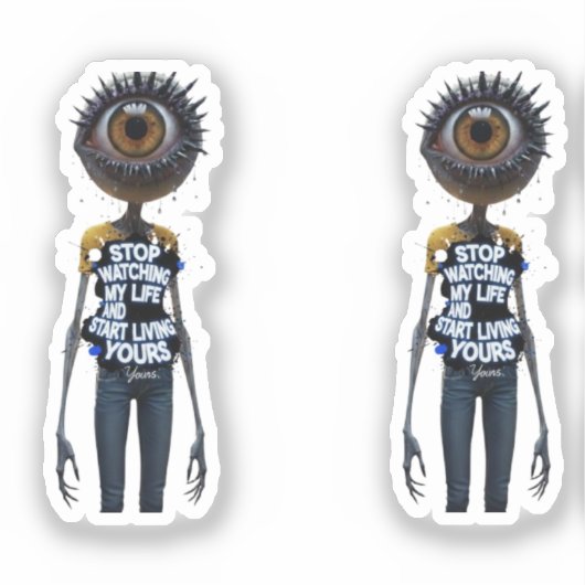 Mind your own life シール (正面)