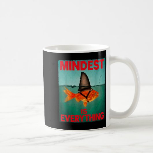 Mindest Is Everything Motivational Quote Inspirati コーヒーマグカップ (右)