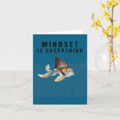 Mindest Is Everything - Motivational Quote Insrati カード (黄色い花)