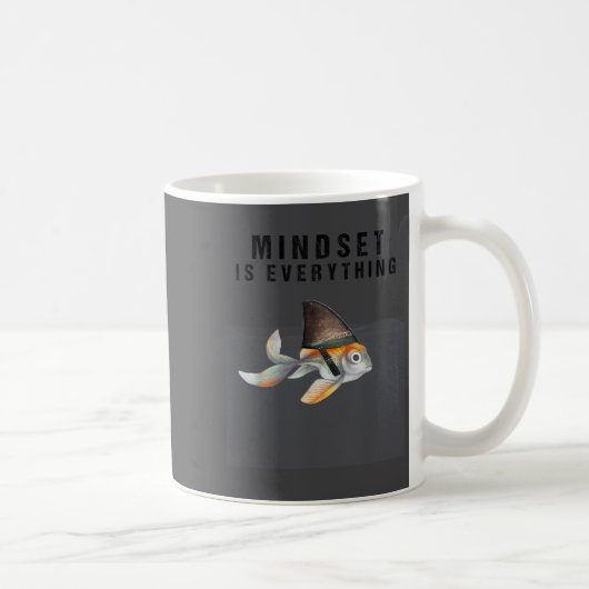 Mindest Is Everything - Motivational Quote Insrati コーヒーマグカップ (右)