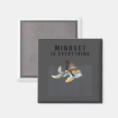 Mindest Is Everything - Motivational Quote Insrati マグネット (正面/裏面)