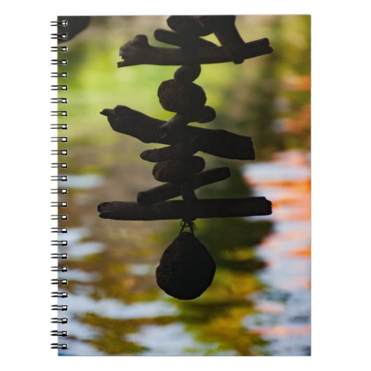 Mindful Driftwood Reflections Notebook ノートブック (正面)