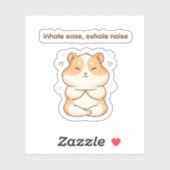 Mindful Hamster Sticker – Inhale Ease シール (シート)