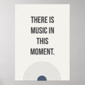 Mindful Living Quote. Calm Minimal ポスター (正面)