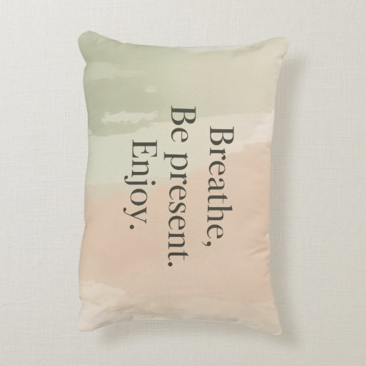Mindful Message Accent Pillow アクセントクッション (裏面(縦))