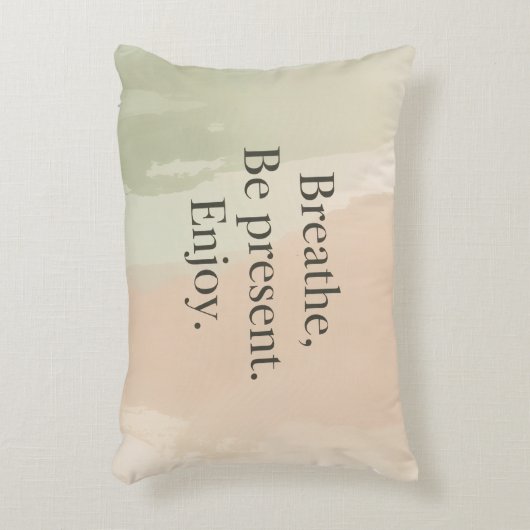 Mindful Message Accent Pillow アクセントクッション (正面(垂直))