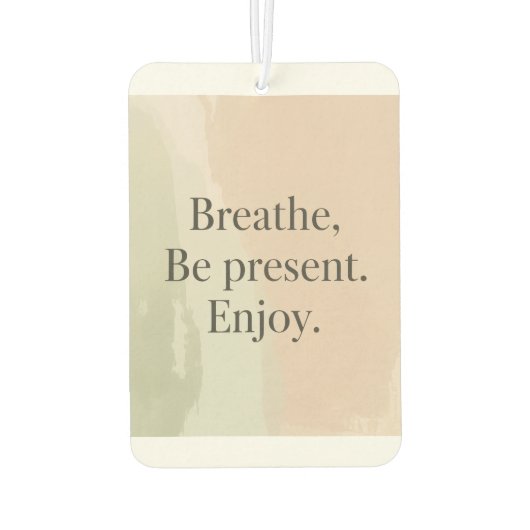 Mindful Message air freshener カーエアーフレッシュナー (裏面)
