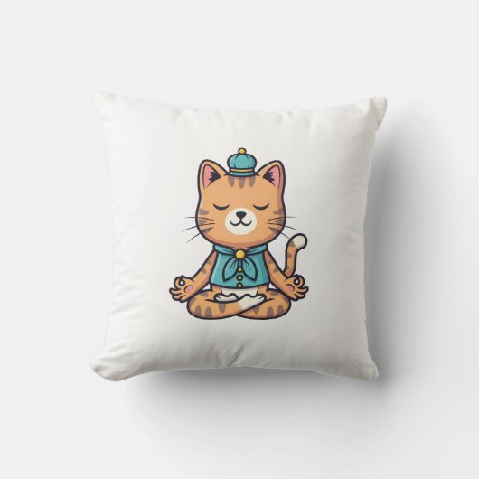 Mindful Monarch Cat クッション (正面)