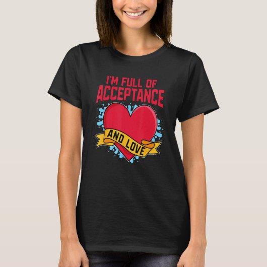 mindful positive affirmation kindness motivation a tシャツ (正面)