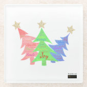 Mindful Word Art - Coasters ガラスコースター (正面)