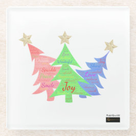 Mindful Word Art - Coasters ガラスコースター