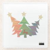 Mindful Word Art - Coasters ガラスコースター (正面)