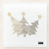 Mindful Word Art - Coasters ガラスコースター (正面)