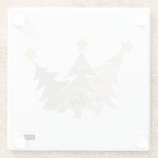 Mindful Word Art - Coasters ガラスコースター (裏面)