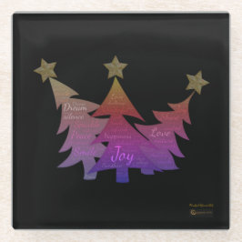 Mindful Word Art - Coasters ガラスコースター