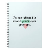 Mindful Writing Notebook – Choose Calm ノートブック (正面)