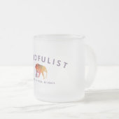 Mindfulist 10のozの曇らされたガラスのマグ フロストグラスマグカップ (正面右)