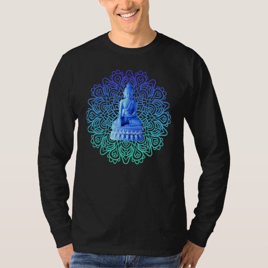 Mindfulness Buddha Buddhism Spiritual Yoga Meditat Tシャツ (正面)