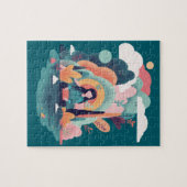 Mindfulness Girl in Nature ジグソーパズル (横)