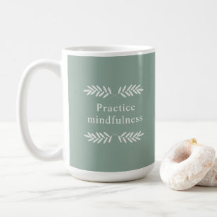 Mindfulness Green Branchesの練習 コーヒーマグカップ