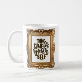 Mindfulness Mug – “Take Time for Yourself” Quote  コーヒーマグカップ