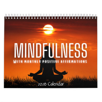 Mindfulness Positive Affirmations 2026 Calendar カレンダー
