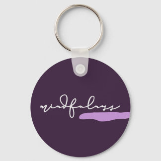 Mindfulness - Purple Key Ring キーホルダー