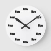 Mindfulness Time is Now ラウンド壁時計 (正面)