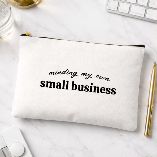 Minding my own Small Business Owner アクセサリーポーチ