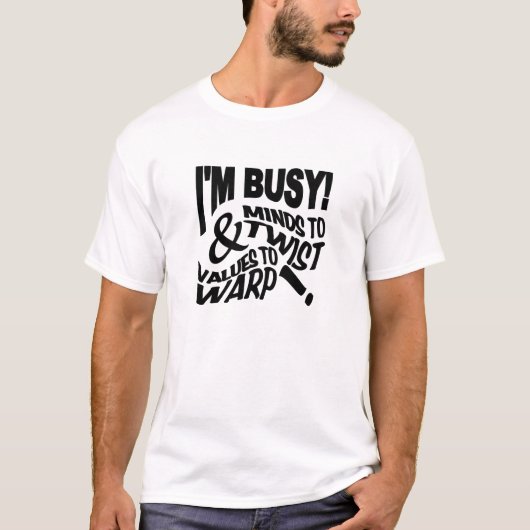 Minds to Twistシャツ – スタイルとカラーを選択 Tシャツ (正面)