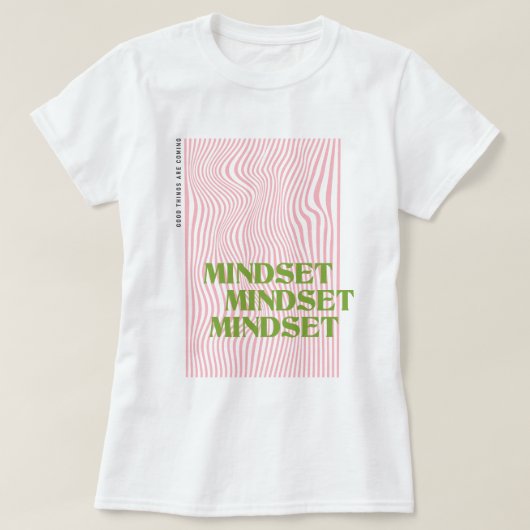 Mindsetレトロ波形 Tシャツ (デザイン正面)