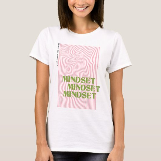 Mindsetレトロ波形 Tシャツ (正面)