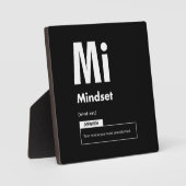 Mindset – 成功の要素 – やる気を起こさせる フォトプラーク (正面)