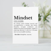 Mindset Definition Quote 出欠カード (スタンド正面)