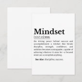 Mindset Definition Quote 出欠カード (正面/裏面)