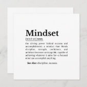 Mindset Definition Quote 招待状 (正面/裏面)