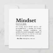 Mindset Definition Quote 招待状 (正面)