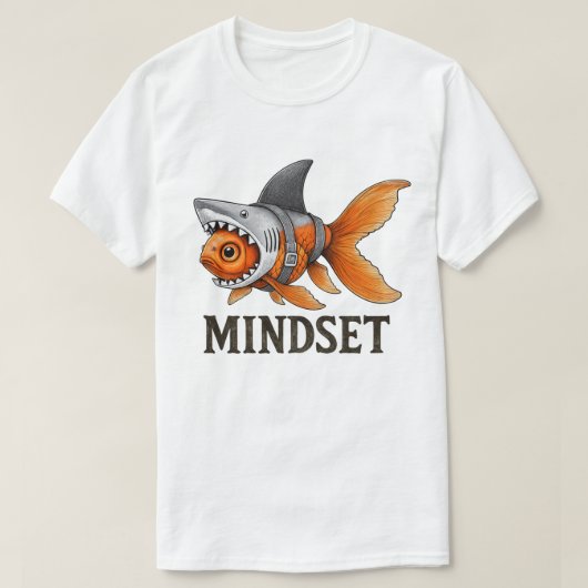 Mindset Goldfish Shark Tee Tシャツ (デザイン正面)