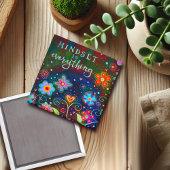 Mindset is Everything感動的フローラトレンディー マグネット