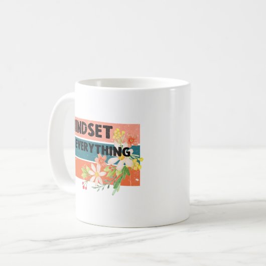 Mindset is Everything コーヒーマグカップ (正面左)