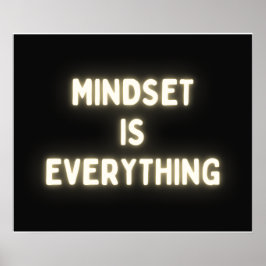 Mindset is Everything – メッ感動的セージ ポスター