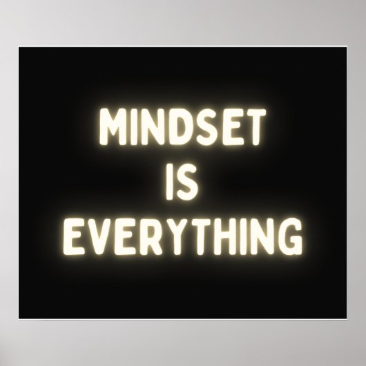 Mindset is Everything – メッ感動的セージ ポスター (正面)