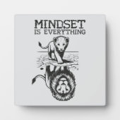 Mindset Is Everything, Cat Lion – ジム、成功 フォトプラーク (正面)