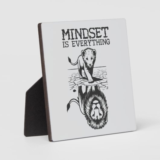 Mindset Is Everything, Cat Lion – ジム、成功 フォトプラーク (正面)
