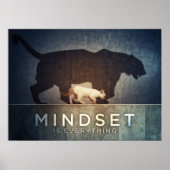 Mindset Is Everything - Cat Tiger Shadow ポスター (正面)