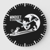 Mindset Is Everything, Dragon – 成功動機 ラージ壁時計 (正面)