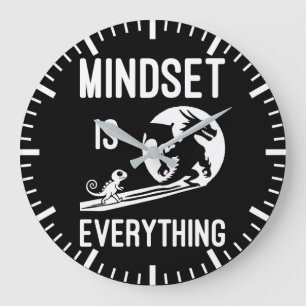 Mindset Is Everything, Dragon - Success Husle ラージ壁時計