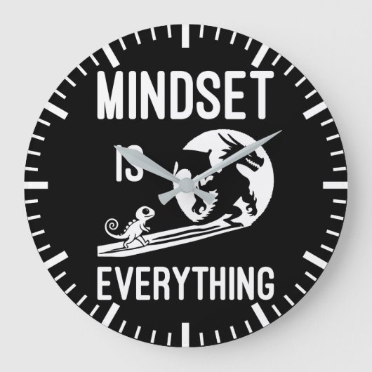 Mindset Is Everything, Dragon - Success Husle ラージ壁時計 (正面)