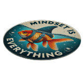 Mindset Is Everything Goldfish Motivational Quote カッティングボード (角)